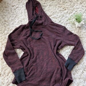 Mossimo Supply Co. Maroon men’s athletic Hoodie with Black Accents